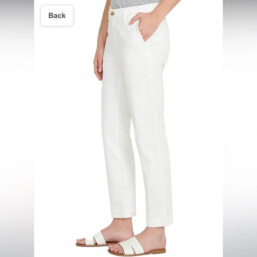 Nautica Ladies Cotton/Tercel Stretch Ankle Pant With Pockets Size 6/28